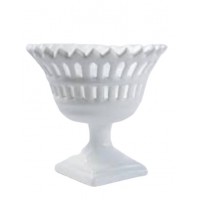 Vaso Porcelana Fruteira Branca  Vaso Porcelana Fruteira Branca